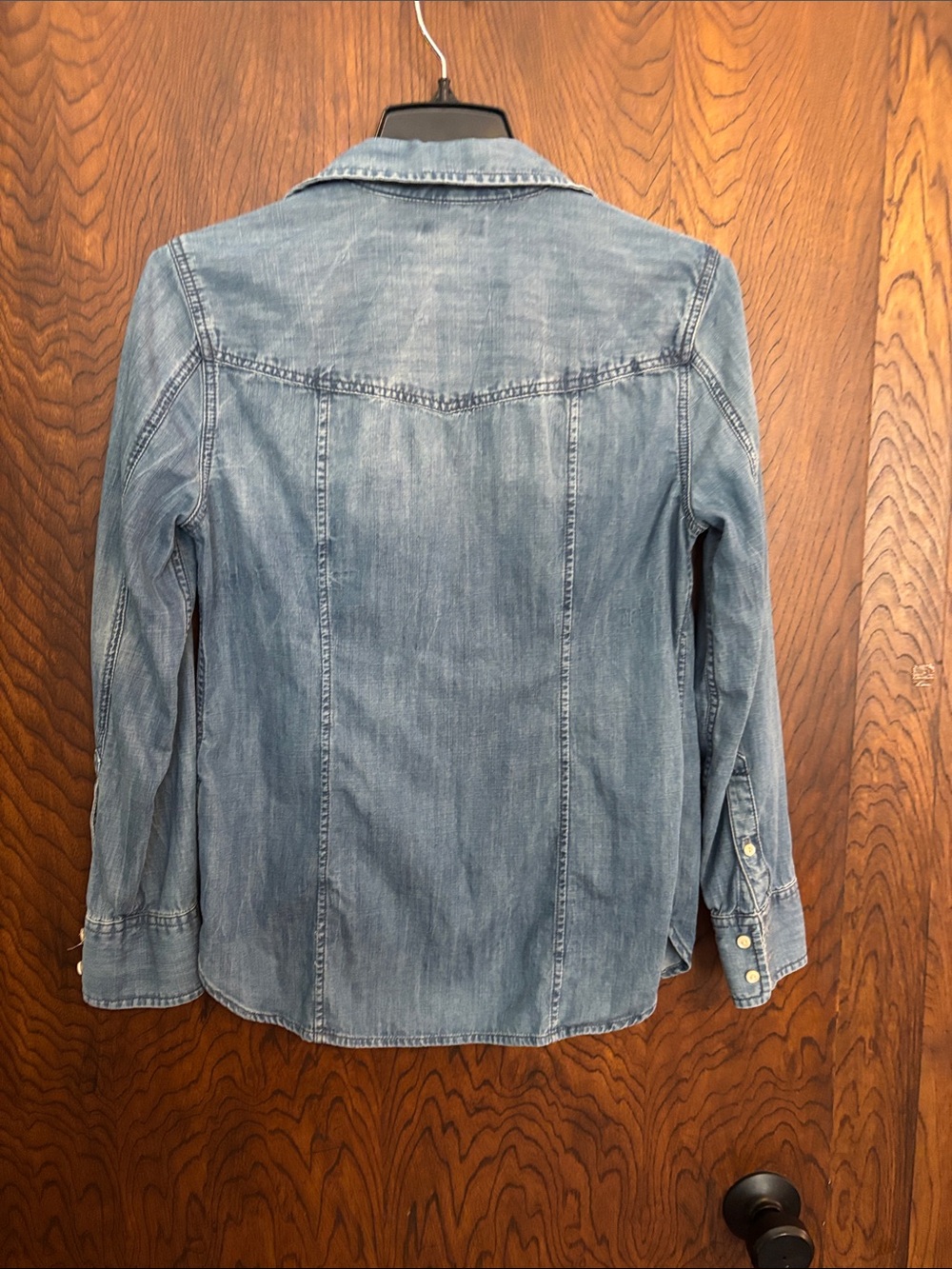 J. Crew Light Blue Washed Denim Shirt - Picture 3 of 3
